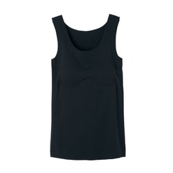 KIREILABO（キレイラボ） Fitte 完全無縫製 タンクトップ（パッド付） M ブラック KB2058NY