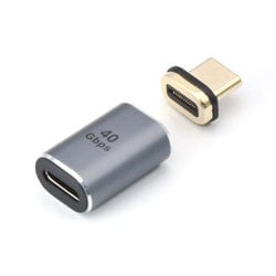 USB4対応 TYPE-C マグネット変換コネクタ ストレート TCTCMG-ST