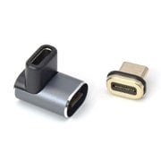 USB4対応 TYPE-C マグネット変換コネクタ 垂直L型 SLIM TCTCMG-UD-SLIM