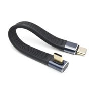 USB4対応 TYPE-C 変換ショートケーブル 直角L型 SLIM TCTCSC-LR-SLIM