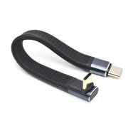 USB4対応 TYPE-C 変換ショートケーブル 垂直L型 SLIM TCTCSC-UD-SLIM