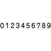 1144220201 [グリーンクロス 安全掲示板用数字マグネット 大（白地黒文字）]