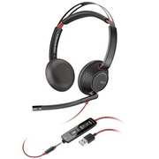 BLACKWIRE 5220 有線ヘッドセット 両耳タイプ USB Type-A/3.5mmミニプラグ接続 PPBKW-5220RTL