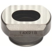 5332230 [オグラ 電動油圧パンチャー用替刃長穴ダイス14X21mm]