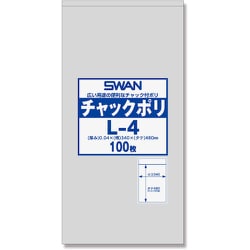 6656031 [シモジマ シモジマ SWANチャック付ポリ袋 L-4 100枚入り]
