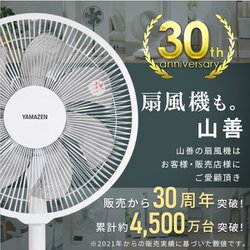 ヤマゼン DCモーター搭載リビング扇風機YKLX-SD302(W) ヤマゼン YKLX-SD302(BG) 30cm DCモーター搭載リビング扇風機 7