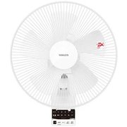 壁掛け扇風機 DCモーター搭載 30cm 立体首振り リモコン付き YWRX-BGD305-W
