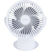 卓上＆クリップ扇風機 充電式 13cm YJ-CT113-W