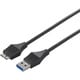 BSUAMBSU305BK [バッファロー USB3.0 A to microB スリムケーブル 0.5m ブラック]