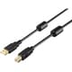 BU2ABF15BK [バッファロー USB2.0 A to B フェライトコア付ケーブル 1.5m ブラック]