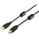 BU2ABF30BK [バッファロー USB2.0 A to B フェライトコア付ケーブル 3.0m ブラック]