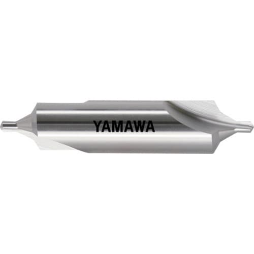 ヤマワ 弱ねじれ溝B形60° センタ穴ドリル 旧JIS2形 CD-S（II） 1.5X60°X8 CD-S-2-1.5X8
