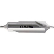 ヤマワ 弱ねじれ溝B形60° センタ穴ドリル 旧JIS2形 CD-S(II) 2X60°X10 CD-S-2-2X10