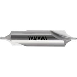 ヤマワ 弱ねじれ溝B形60° センタ穴ドリル 旧JIS2形 CD-S（II） 3X60°X14 CD-S-2-3X14