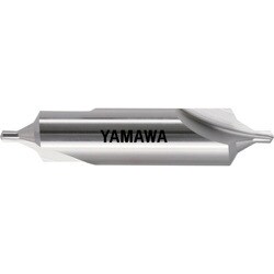 ヤマワ 弱ねじれ溝B形60° センタ穴ドリル 旧JIS2形 CD-S（II） 4X60°X18 CD-S-2-4X18