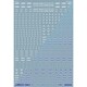 GM-575 1/100 GMコーションデカール No.2 アヴィエーションテイスト・英語表記 #2 ホワイト＆ネオンブルー [プラモデル用品]