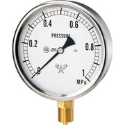 右下 グリセリン入圧力計 圧力レンジ0~1MPa 接続部サイズG3/8B GLT-41-1MPA