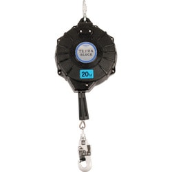 TRB20BX [ツヨロン ワイヤロープ巻取式安全ブロック TRB-20 テトラブロック20メートル 台付・引寄ロープ付]