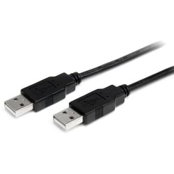 USB2AA2M [スターテック USB 2.0ケーブル/2m/Type‐A - Type‐A/480Mbps/オス-オス/ブラック/タイプA - A]