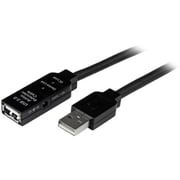 USB2AAEXT10M [スターテック USBケーブル/A-A/10m/USB 2.0/アクティブ延長/オス・メス/BK]