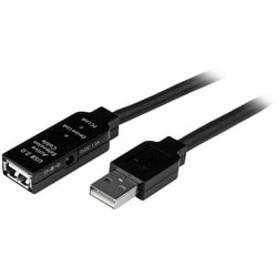 USB2AAEXT5M [スターテック USBケーブル/A-A/5m/USB 2.0/アクティブ延長/オス・メス/BK]