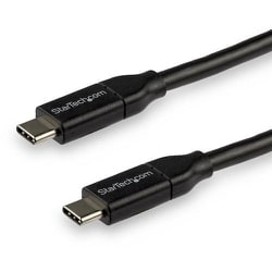 USB2C5C3M [スターテック USB-Cケーブル/3m/USB 2.0/480Mbps/Type-C - Type-C/100W/オス-オス/ブラック]
