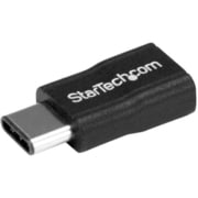 USB2CUBADP [スターテック USB Micro-B - Type-C変換アダプター/USB 2.0/480Mbps/オス-メス/ブラック]
