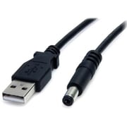 USB2TYPEM2M [スターテック USBケーブル/Type-A - 5V DC電源プラグ/2m/タイプMコネクター/ブラック/USB 電源供給ケーブル]