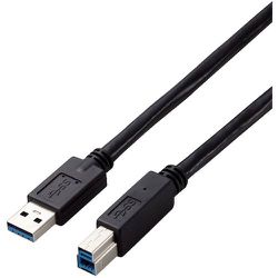 USB3-AB30BK/ID [エレコム USB3.0ケーブル A-Bタイプ 仕様固定 3m ブラック]