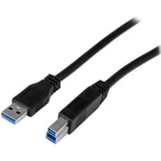 USB3CAB1M [スターテック USB 3.0ケーブル/1m/Type‐A - Type‐B/5Gbps/オス-オス/IF認証/ブラック/タイプB]