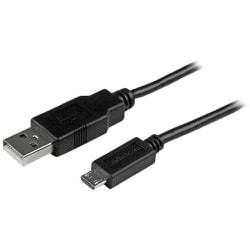 USBAUB50CMBK [スターテック USB 2.0ケーブル/50cm/Type‐A - MicroB/480Mbps/オス-オス/ブラック/マイクロB]