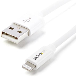 USBLT1MW [スターテック Lightningケーブル/USB-A/1m/480Mbps/Apple MFi認証/ホワイト/iPhone 充電 対応]