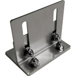 UTF1-019S [ティーエフサービス ステンレス製粘着転倒防止金具 ユニットロック 重量物用 フラットタイプ 強度約120kg 取付高さ約15～155mmまで対応]