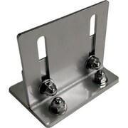 UTF1-019S [ティーエフサービス ステンレス製粘着転倒防止金具 ユニットロック 重量物用 フラットタイプ 強度約120kg 取付高さ約15～155mmまで対応]