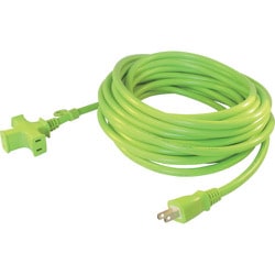 正和電工 トライアングルマルチタップ 125V-15A 10m 緑 VCTM-10GN