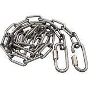 WCSR1 [ラクテム 溶接チェーン ステンレス 線径4mm 1M リングキャッチ付]