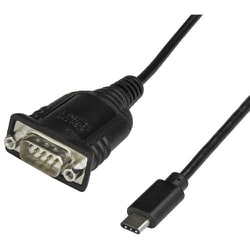 ICUSB232C [スターテック シリアル変換ケーブル/USB-C - RS232C/40cm/921.6Kbps/ブラック]