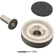 NMYR32-8 [ラクテム ネオジキャップ磁石 丸型 Φ32-8 皿ねじ・滑り止めゴム付]