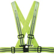 NO6100-LIM-F [喜多 LEDストレッチ安全ベルト（4.8cm幅） No6100 ライム フリー]