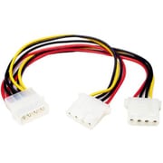 PYO2L [スターテック PC電源ケーブル/IDE分岐/LP4 - 2x LP4/23cm/4ピン/オス・メス]