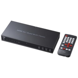 HDMI切替器 画面分割 4入力1出力 4画面分割 4K/60Hz対応 シームレス切替 マルチビューワー機能 HDMI信号オーディオ分離機能 リモコン SW-PHD41MTV
