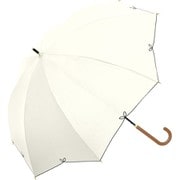 長傘 婦人用 晴雨兼用 UV FLEUR(フルール) 55cm 手開き式 グラスファイバー骨(親骨) ブラックコーティング加工 UPF50+ オフホワイト 914-049