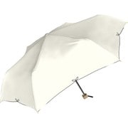 折りたたみ傘 婦人用 晴雨兼用 UV FLEUR(フルール) 55cm 手開き式 軽量スリムアルミ骨 ブラックコーティング加工 耐風仕様 UPF50+ オフホワイト 924-049
