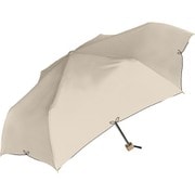 折りたたみ傘 婦人用 晴雨兼用 UV FLEUR(フルール) 55cm 手開き式 軽量スリムアルミ骨 ブラックコーティング加工 耐風仕様 UPF50+ ベージュ 924-049