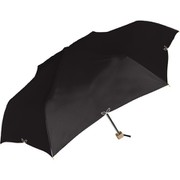 折りたたみ傘 婦人用 晴雨兼用 UV FLEUR(フルール) 55cm 手開き式 軽量スリムアルミ骨 ブラックコーティング加工 耐風仕様 UPF50+ ブラック 924-049