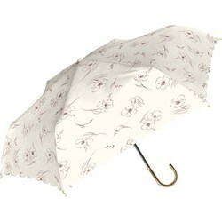 日傘 折りたたみ傘 婦人用 晴雨兼用 UV LILICA（リリカ） 55cm 手開き式 一級遮光 UVカット率99.9％ 遮熱効果 グラスファイバー骨（親骨） ブラックコーティング加工 耐風仕様 ヒートカット UPF50＋ オフホワイト 924-055