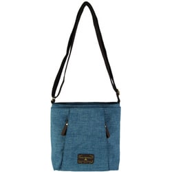 4902-00 ブルー [SOFIA VALENTINO（ソフィアヴァレンチノ） 縦ファスナーポケット付縦型ショルダーバッグ]