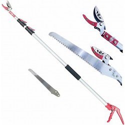 収納に便利な伸縮式高枝切鋏 3m DG-002R4