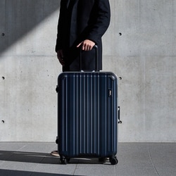 【美品】バーマス　プレステージ2　スーツケース　34L　ネイビー 美品】バーマス プレステージ2 スーツケース 34L ネイビー