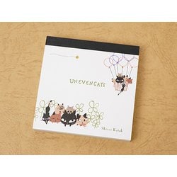 ブロックメモ UNEVEN CATS clover BM-01013